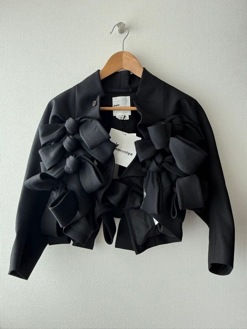 noir kei ninomiya リボン ボレロジャケット コムデギャルソン