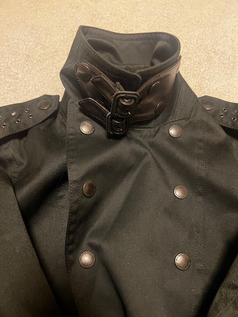 バーバリーブラックレーベル ライダース ジャケット コート　M 黒