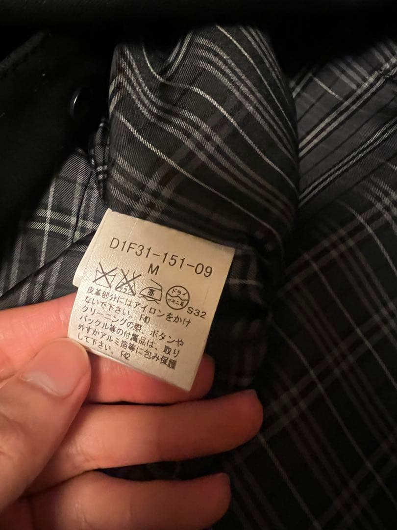 バーバリーブラックレーベル ライダース ジャケット コート　M 黒
