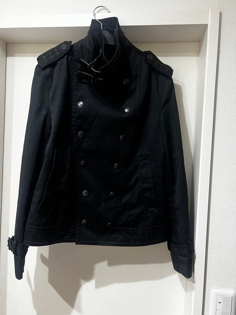 バーバリーブラックレーベル ライダース ジャケット コート　M 黒