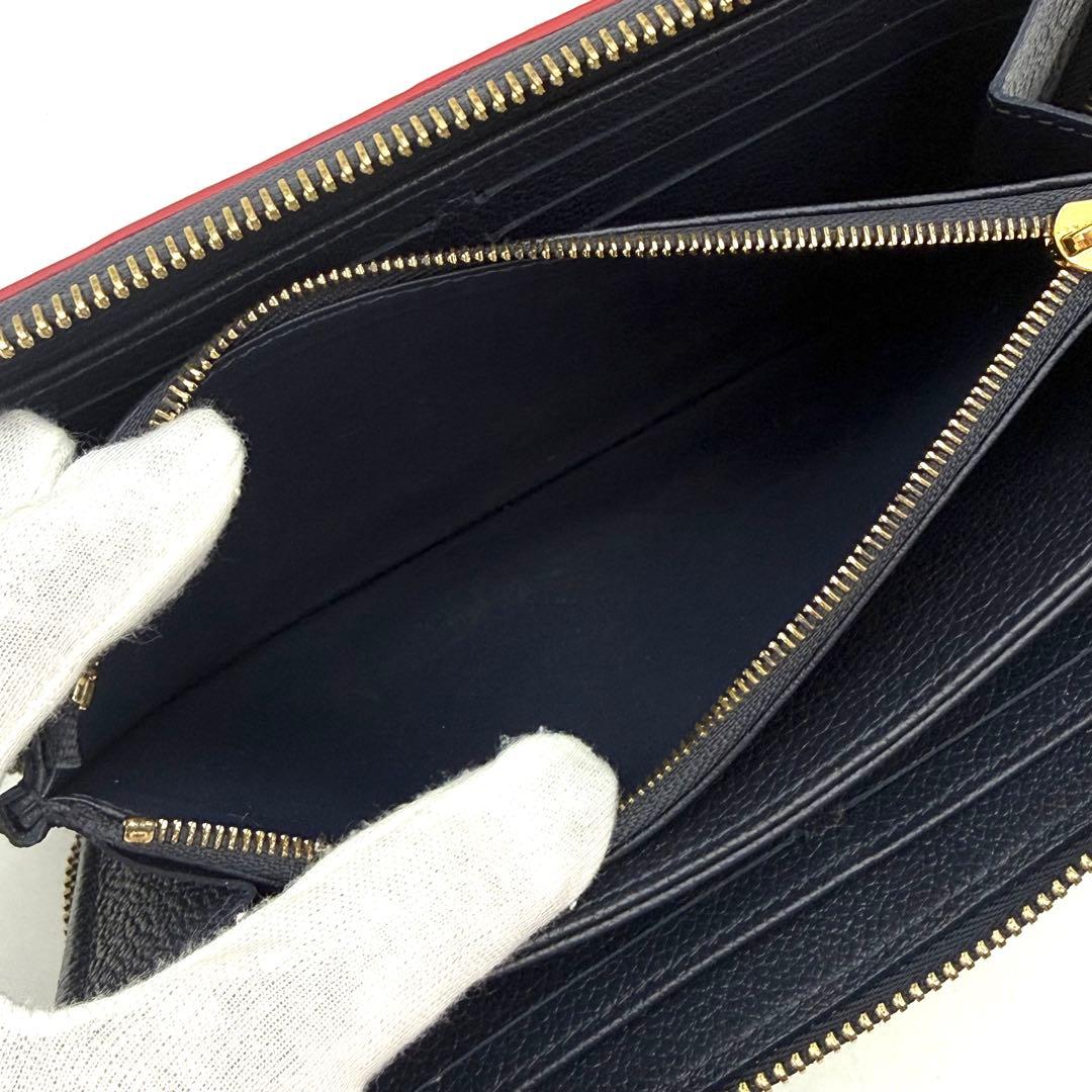 【極上美品】ルイヴィトン アンプラント マリーヌルージュジッピーウォレット