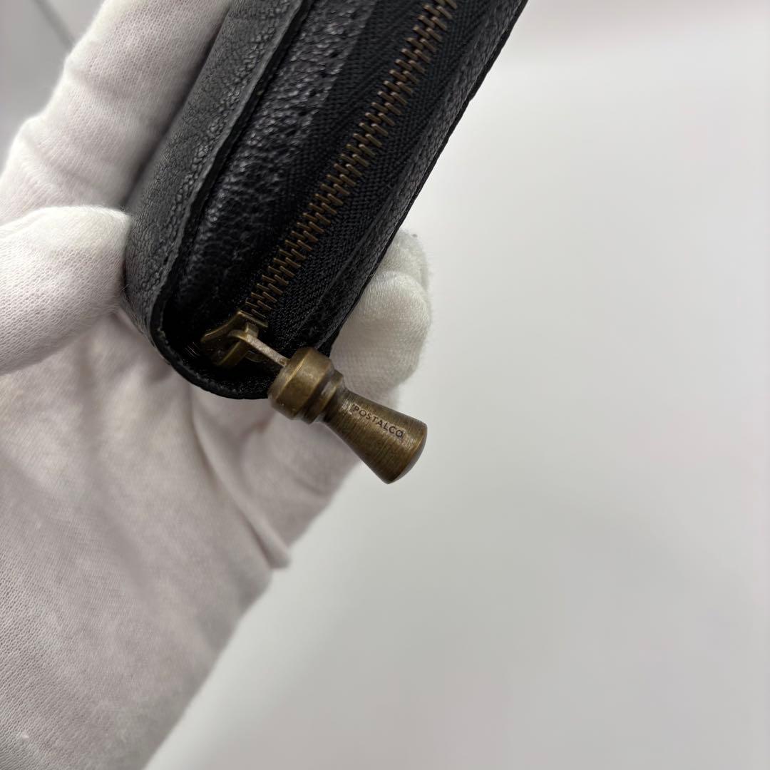 美品　POSTALCO ケトルジッパーウォレット　コンパクトウォレット　ブラック