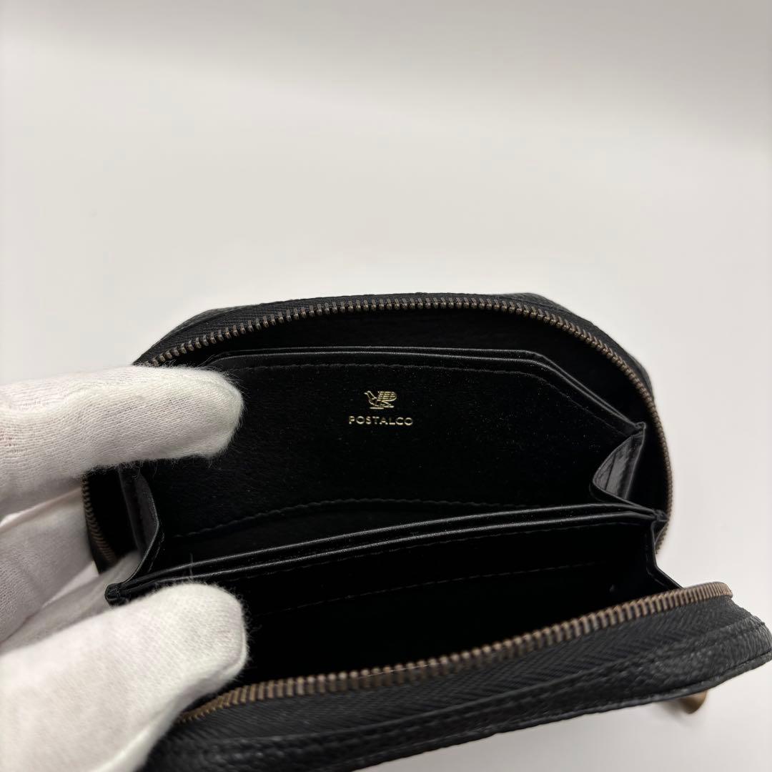 美品　POSTALCO ケトルジッパーウォレット　コンパクトウォレット　ブラック