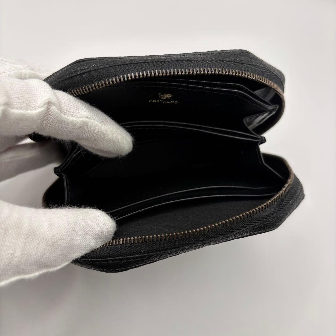 美品　POSTALCO ケトルジッパーウォレット　コンパクトウォレット　ブラック