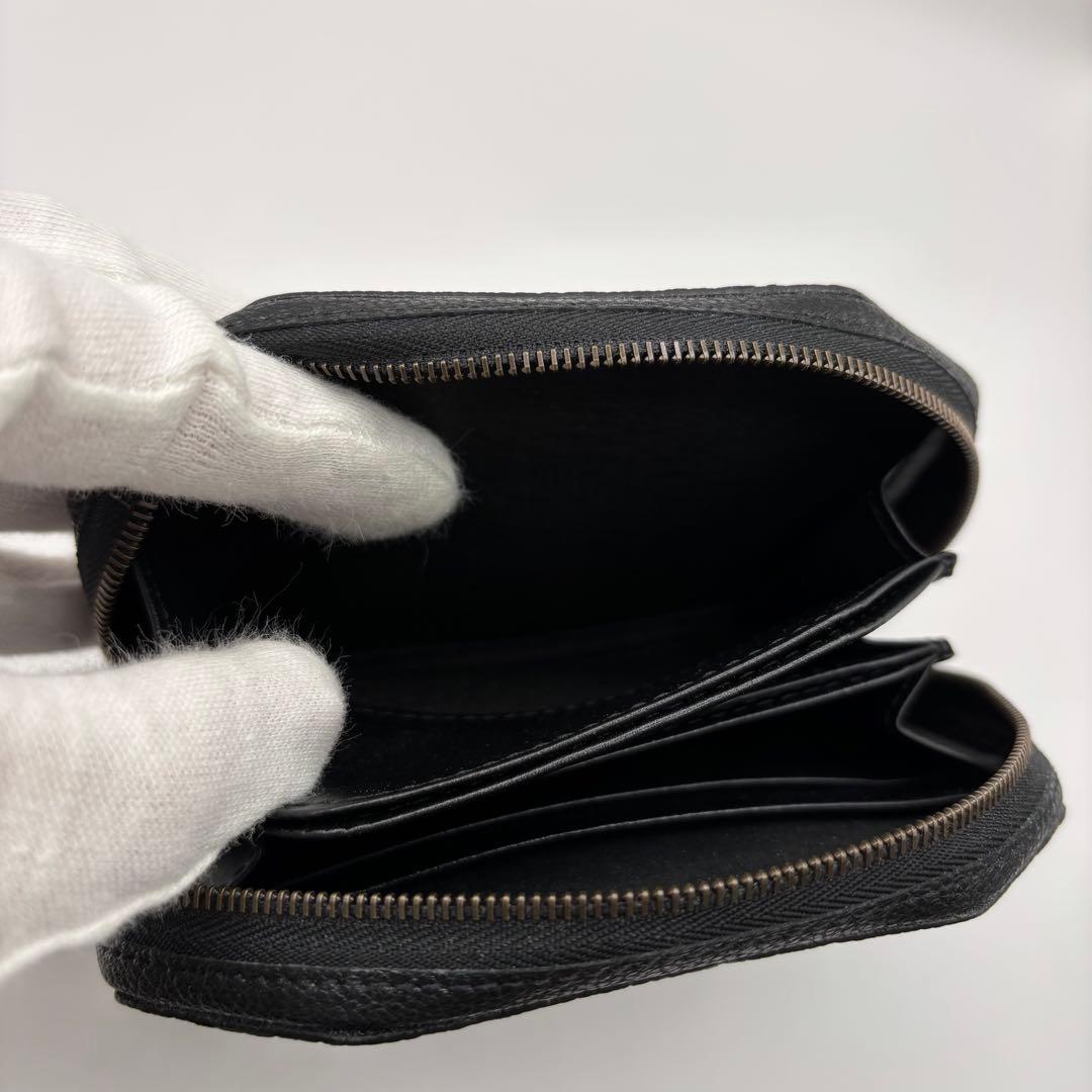 美品　POSTALCO ケトルジッパーウォレット　コンパクトウォレット　ブラック