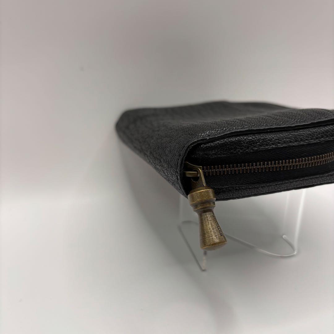 美品　POSTALCO ケトルジッパーウォレット　コンパクトウォレット　ブラック