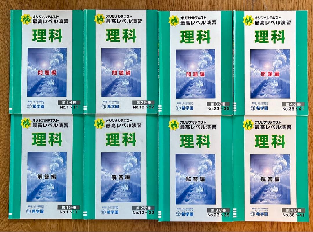 希学園　小6最高レベル演習　理科テキスト