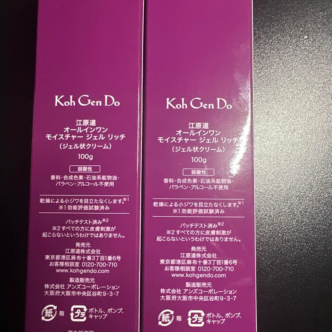 江原道　オールインワンモイスチャージェルリッチ　2本セット