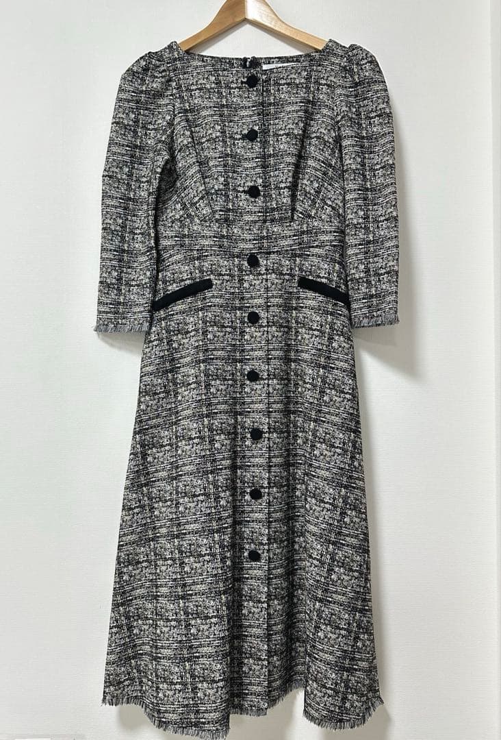 美品 herlipto Classic Tweed Midi Dress