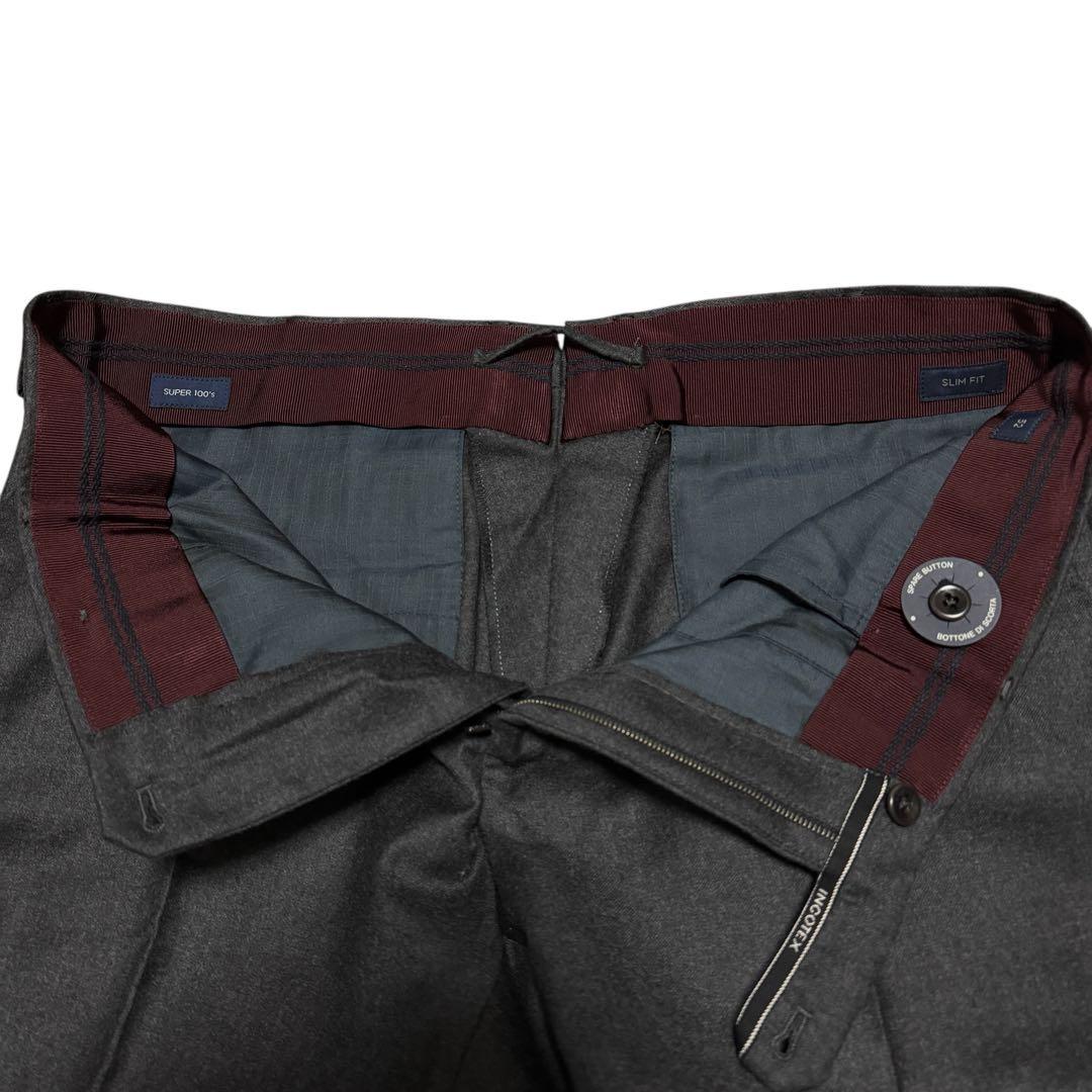 INCOTEX SUPER 100’S フランネル ウール スラックス 52