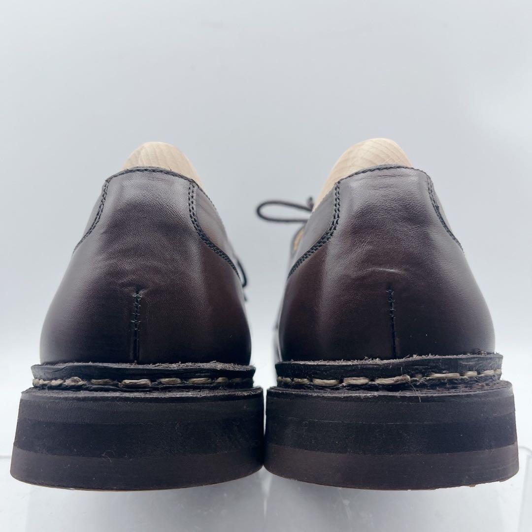 箱 シューツリー付✨バーウィック 4477 Uチップ ビブラム 6.5 ブラウン