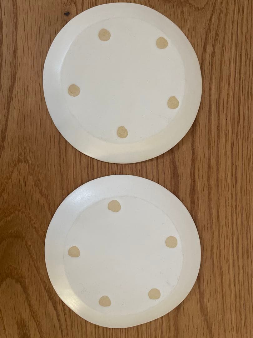 オランダパン皿2枚セット/安藤雅信 /白マット釉 /φ18/H1.5(cm)