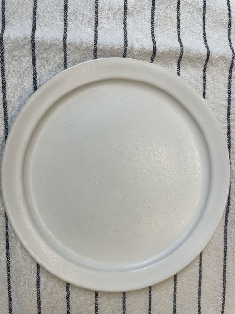 オランダパン皿2枚セット/安藤雅信 /白マット釉 /φ18/H1.5(cm)