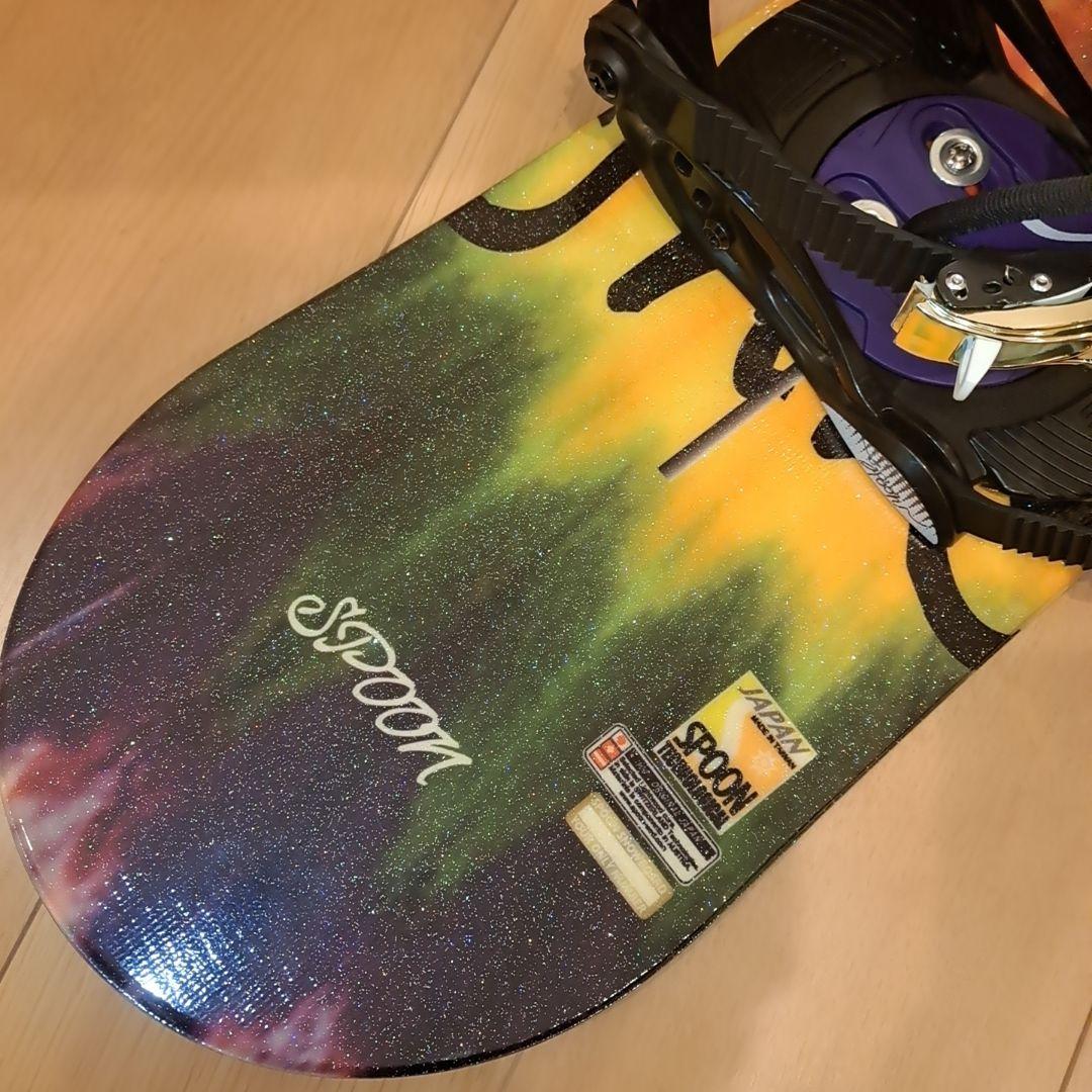 BURTON×SPOON　上位キッズスノーボードセット　バートンバイン付