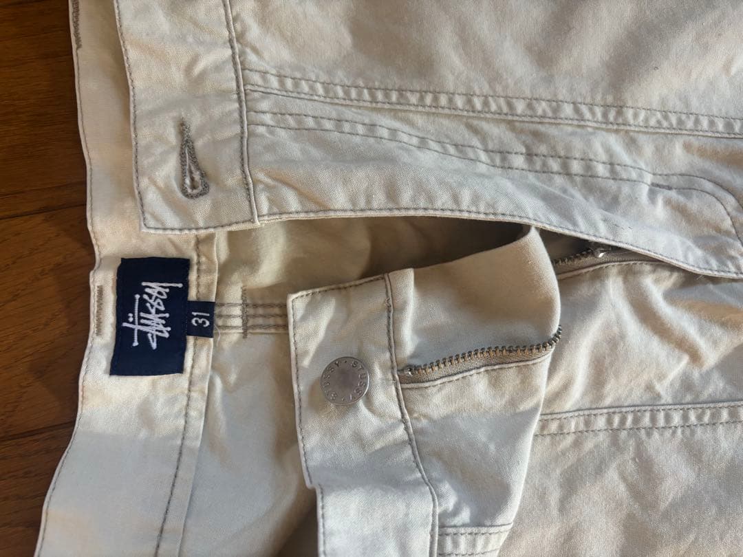 STUSSY ホワイト ワークパンツ サイズ31