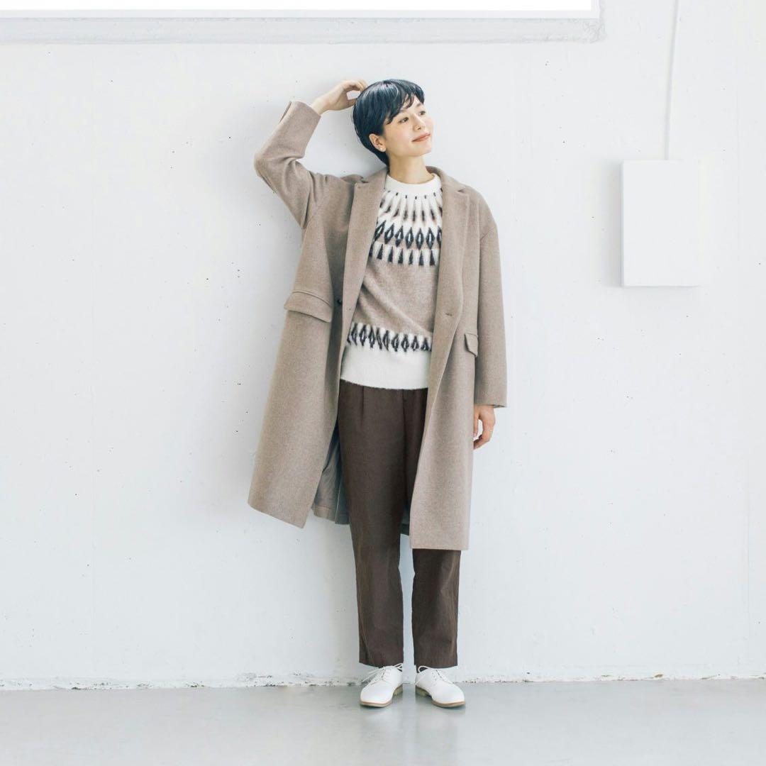 北欧暮らしの道具店　「冬のお出かけも私らしく」3WAYアレンジ襟チェスターコート