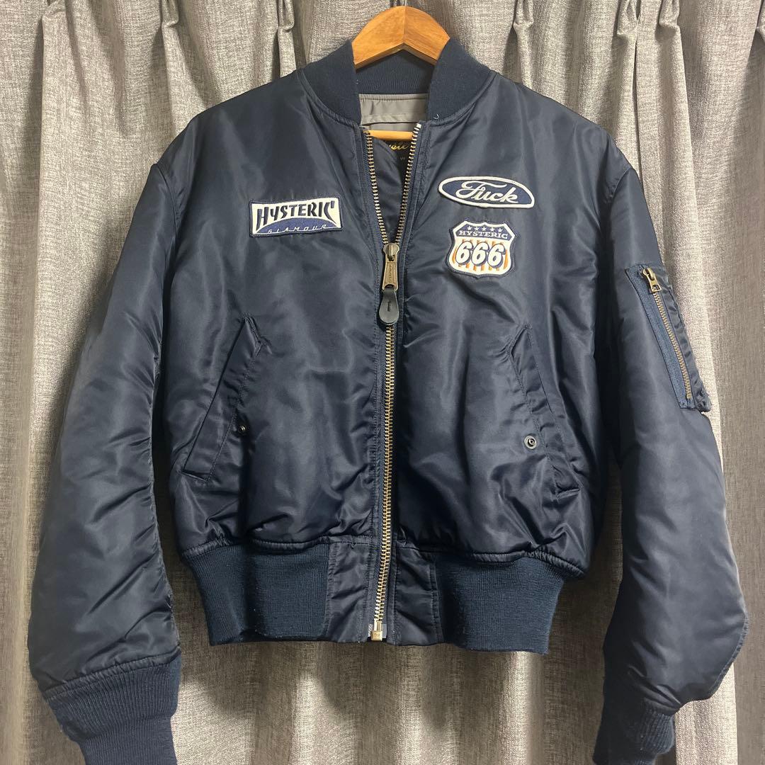 Hysteric Glamour MA-1ジャケット ネイビー