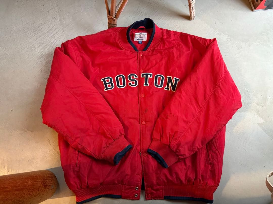 白米さま専用　MLBメジャーリーグボストン レッドソックス　スタジャンXXL 赤