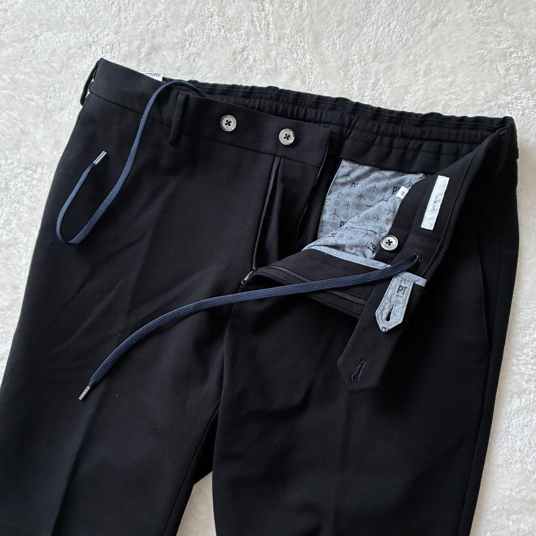 【極美品】PT TORINO TRAVEL ストレッチスラックス 黒 50 XL