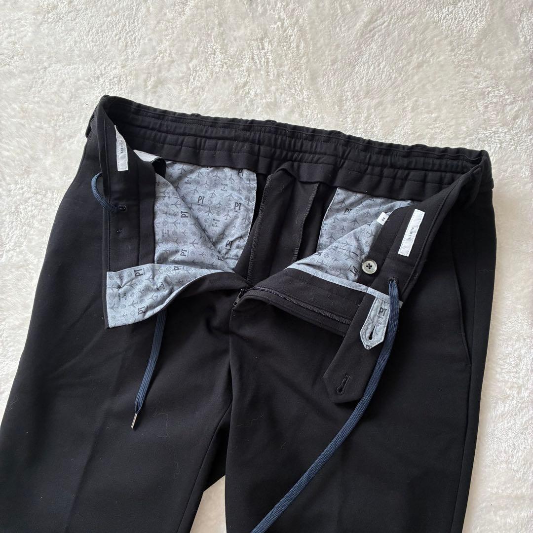 【極美品】PT TORINO TRAVEL ストレッチスラックス 黒 50 XL