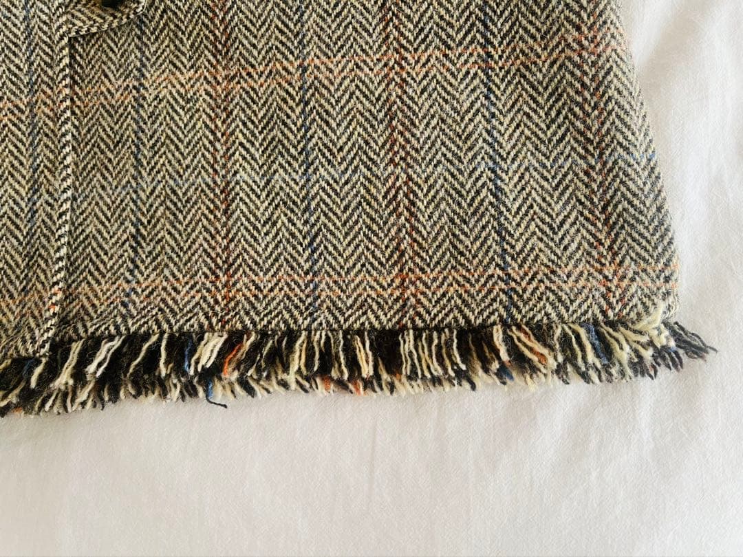 北欧暮らしの道具店 よしいちひろさんコラボ ヘリンボーン柄のウールベスト