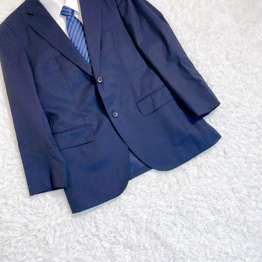 J.PRESS　セットアップスーツ　ネイビー　ストライプ　A5