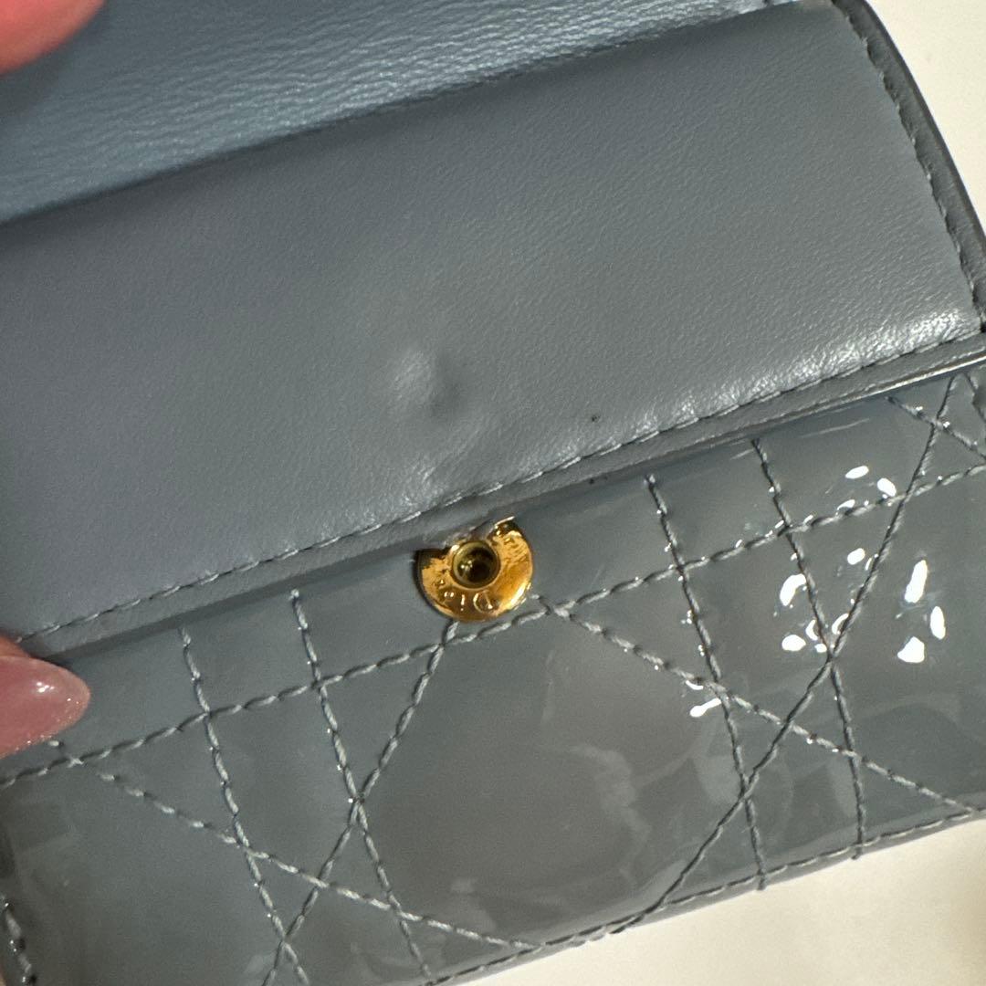 箱付きChristian Dior Lady Dior Lotus ウォレット