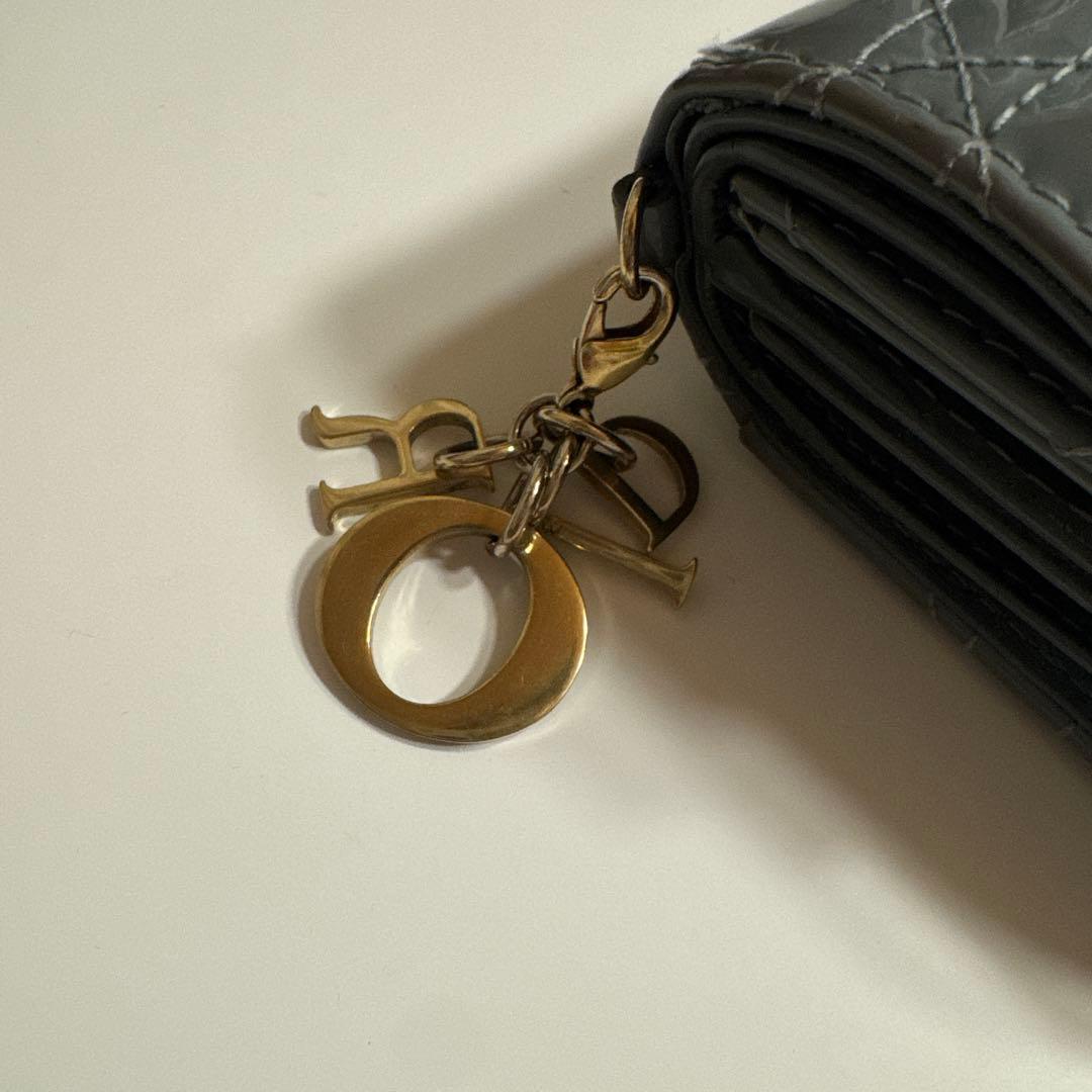 箱付きChristian Dior Lady Dior Lotus ウォレット