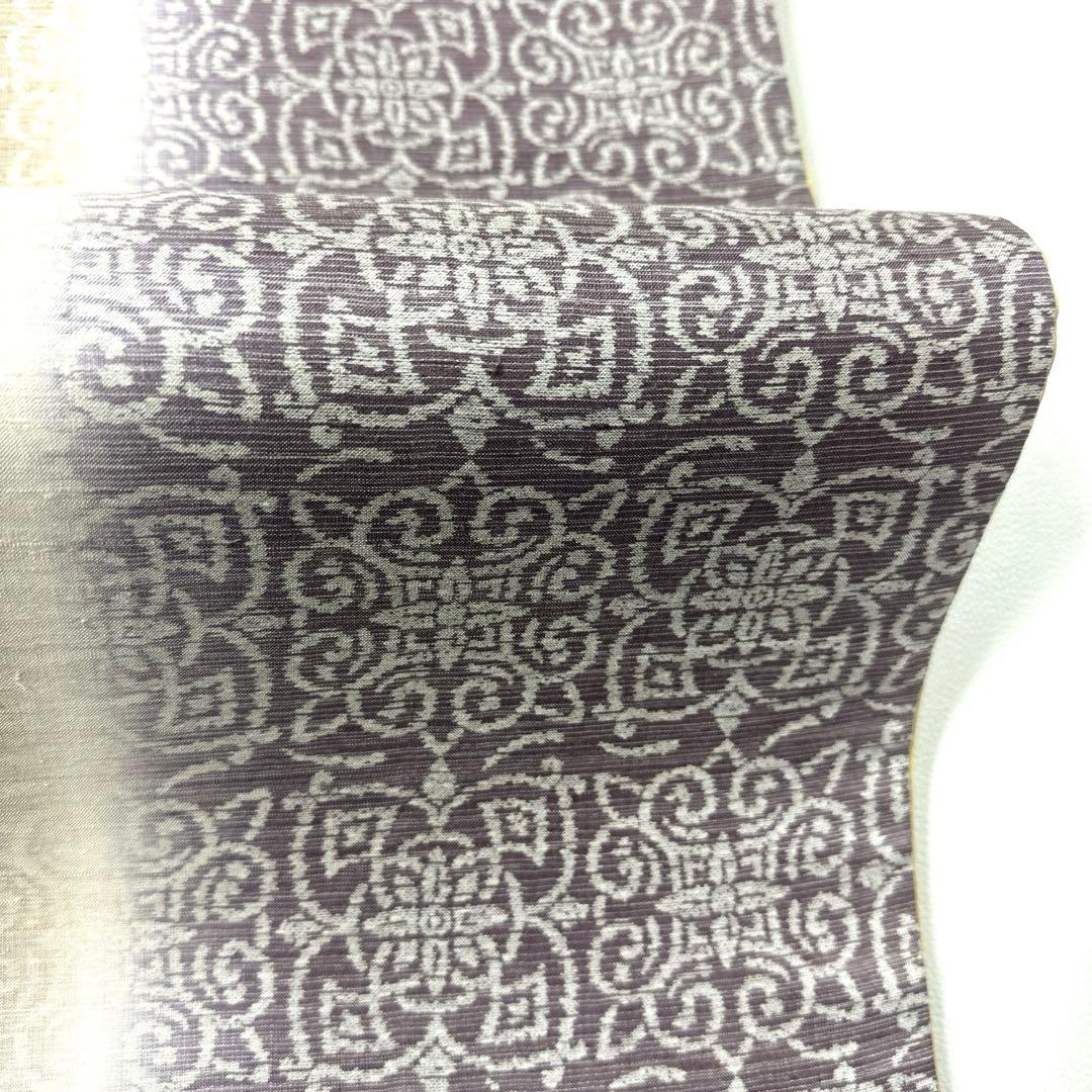 専用帯6009 ●高級 正絹 紬 全通 袋帯 華文 花文