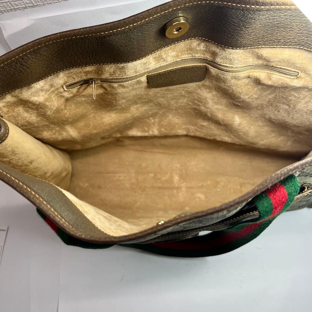 GUCCI GG プラストートバッグ PVC シ エリーライン イタリア製