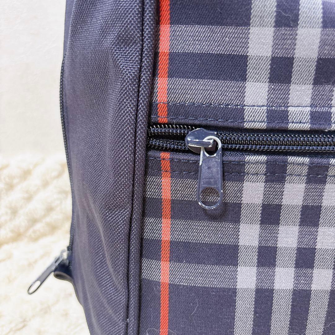 【希少】 バーバリーズ ゴルフ ボストンバッグ ネイビー 刺繍 旅行 チェック