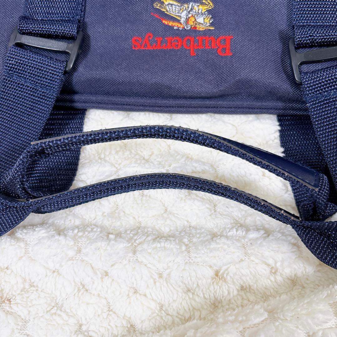 【希少】 バーバリーズ ゴルフ ボストンバッグ ネイビー 刺繍 旅行 チェック