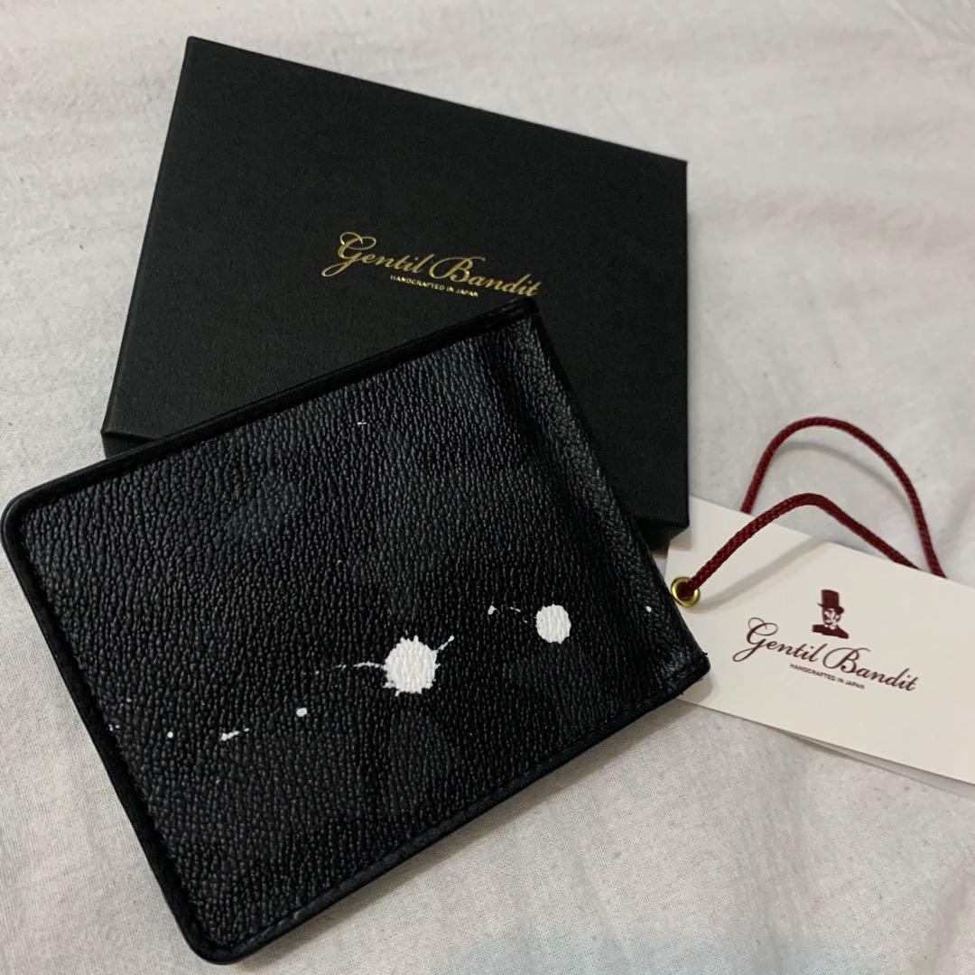 新品未使用　ジャンティバンティ　黒　マネークリップ　レザー　ブラック　迷彩