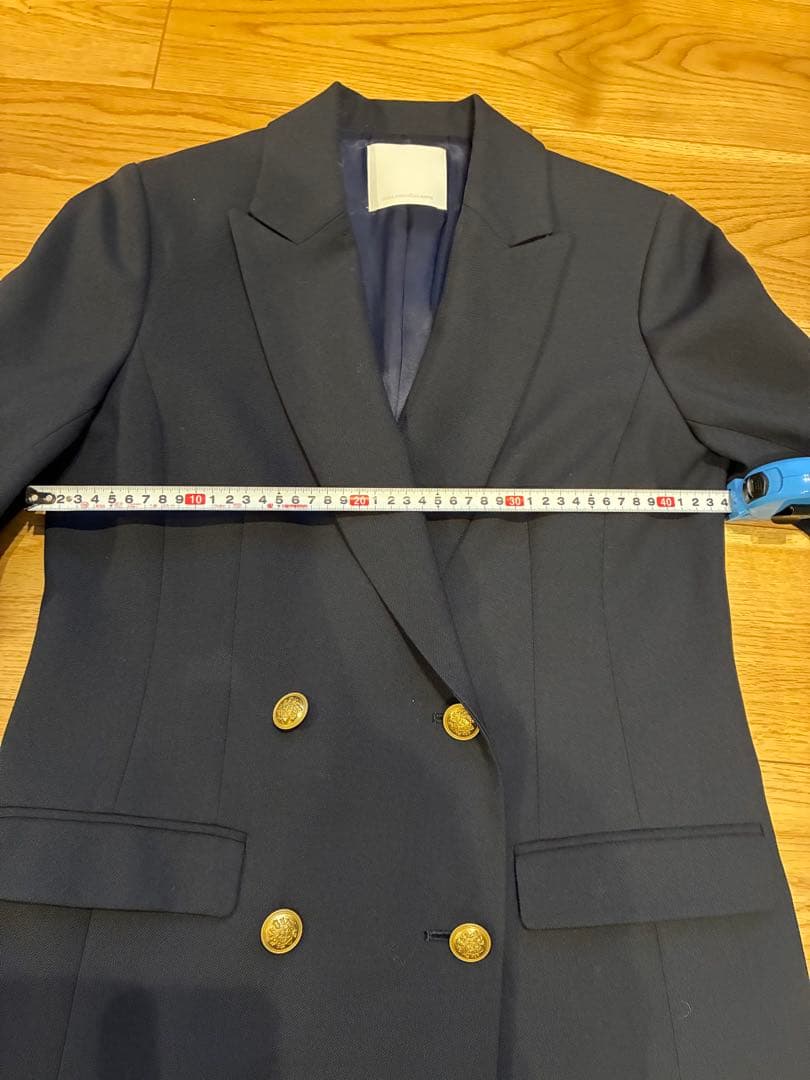 GALLARDAGALANTE ピークドラペルジャケット ネイビー