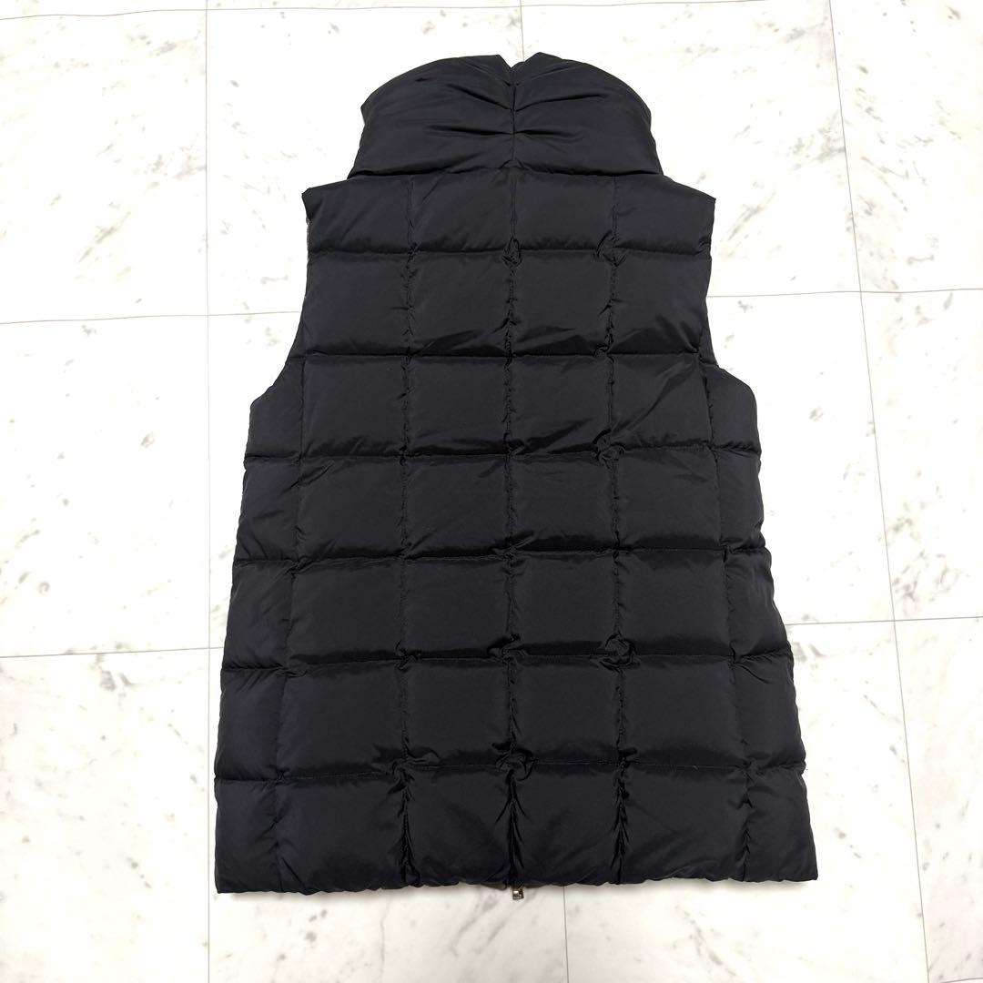 美品 HERNO ヘルノ リバーシブル ダウンベスト ブラック×グレージュ 40