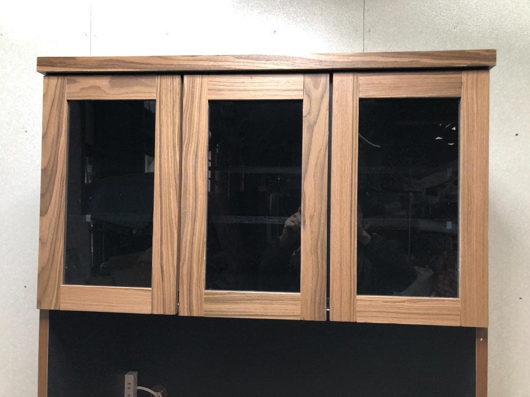 美品 入江木工 キッチンボード レンジボード 食器棚 250318-1