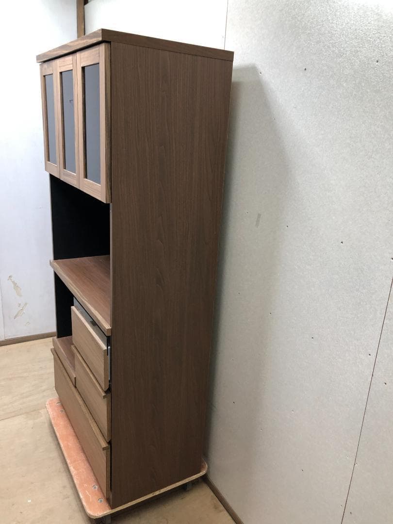 美品 入江木工 キッチンボード レンジボード 食器棚 250318-1