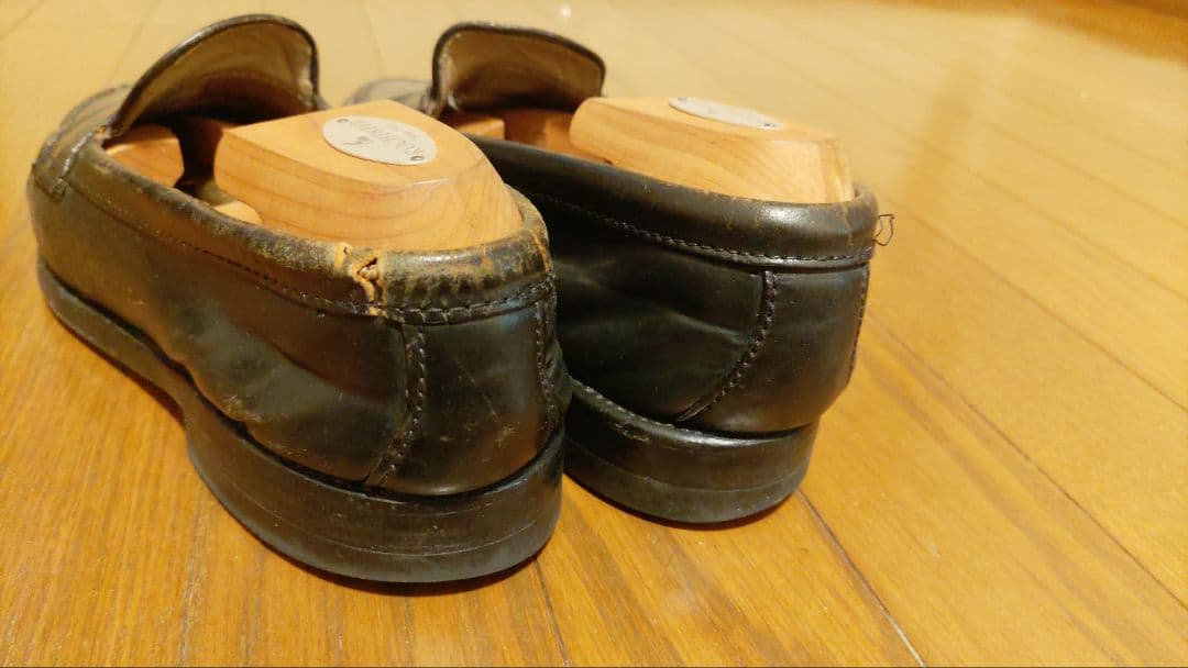 ジャンク　要リペア　オールデン　987 シェルコードバン　ペニーローファー