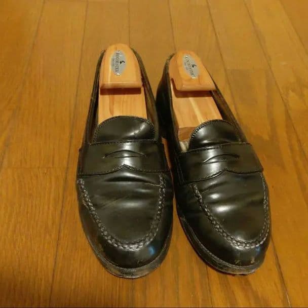 ジャンク　要リペア　オールデン　987 シェルコードバン　ペニーローファー