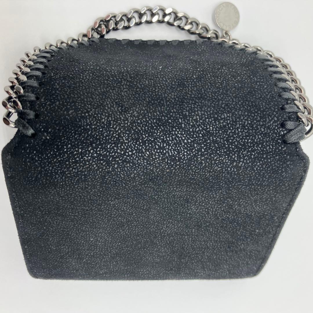 ステラマッカートニー　ファラベラ ロゴチャーム　二つ折り財布　ブラック