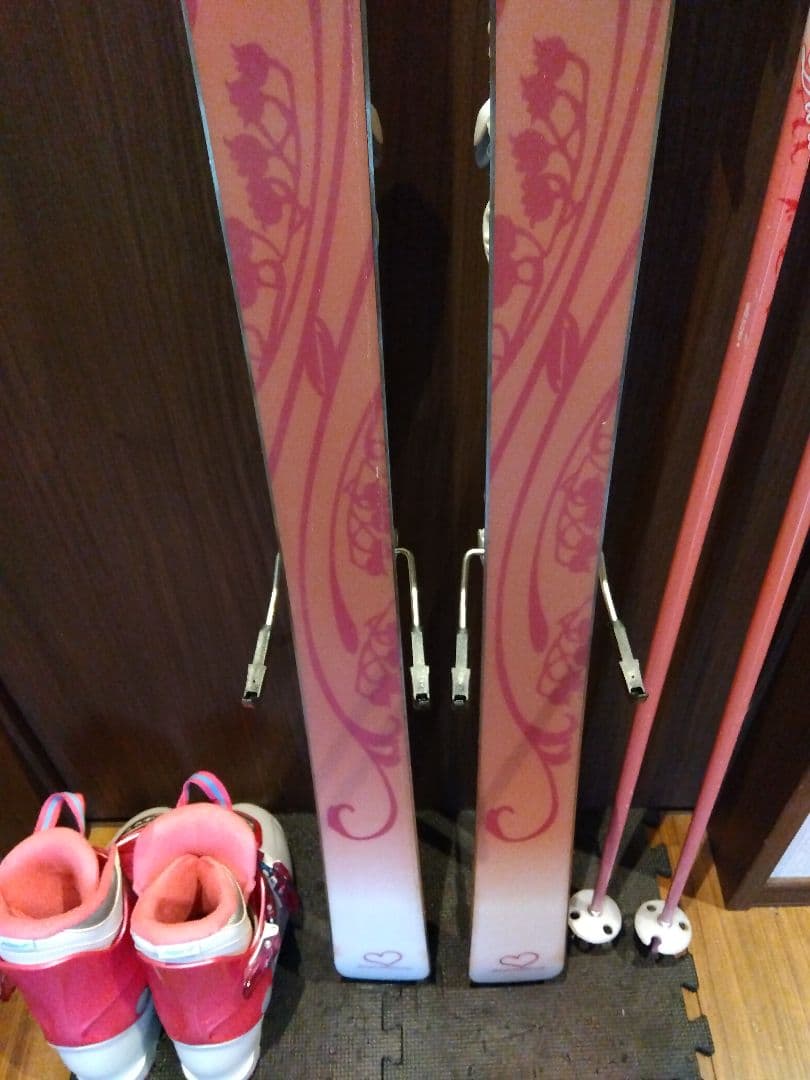 美品/ALL✿HART/学生・レディース用/スキーセット/メンテ・WAX済み✔