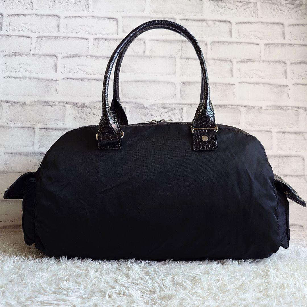 新品未使用 タグ付き オロビアンコ 2way ボストンバッグ 型押クロコ 大容量