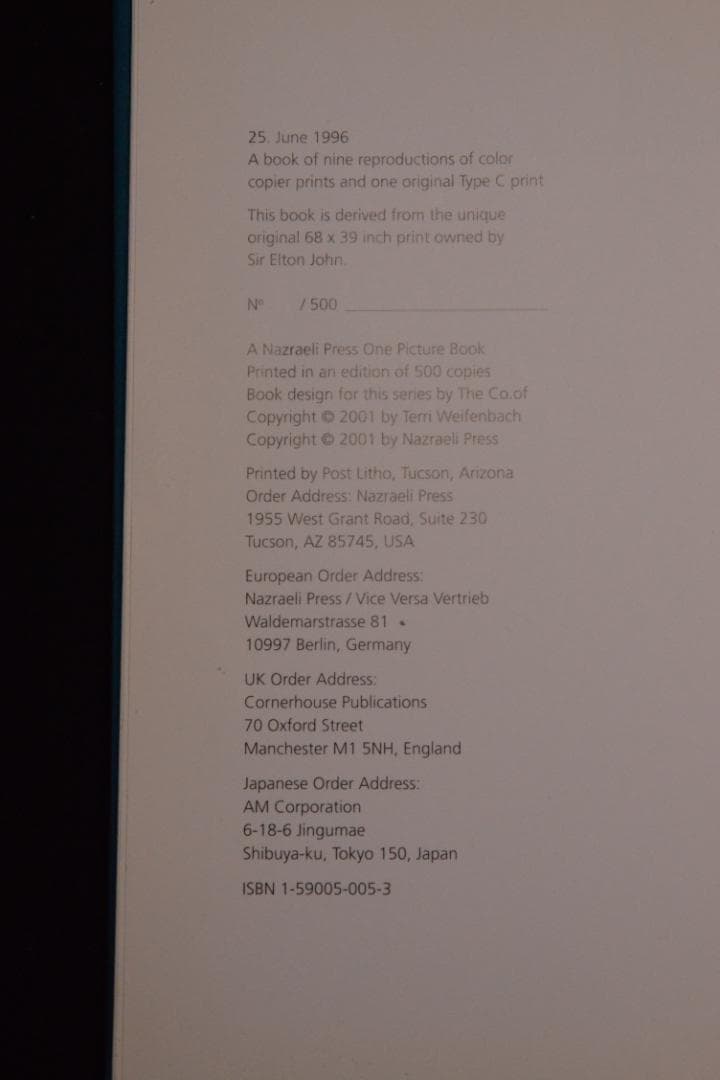 Instruction Manual No 3：Terri Weifenbach