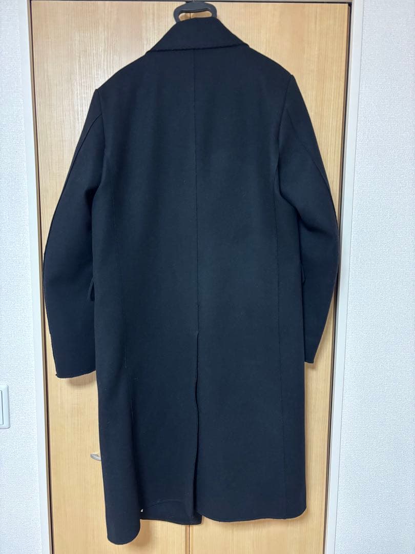 週末価格！DIESEL 黒ダブルブレストチェスターコート 極美品