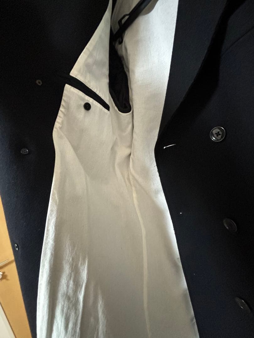 週末価格！DIESEL 黒ダブルブレストチェスターコート 極美品