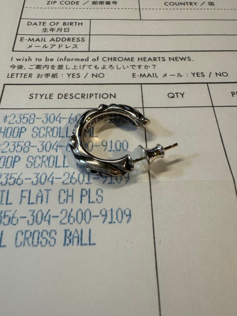 クロムハーツ　ピアス④