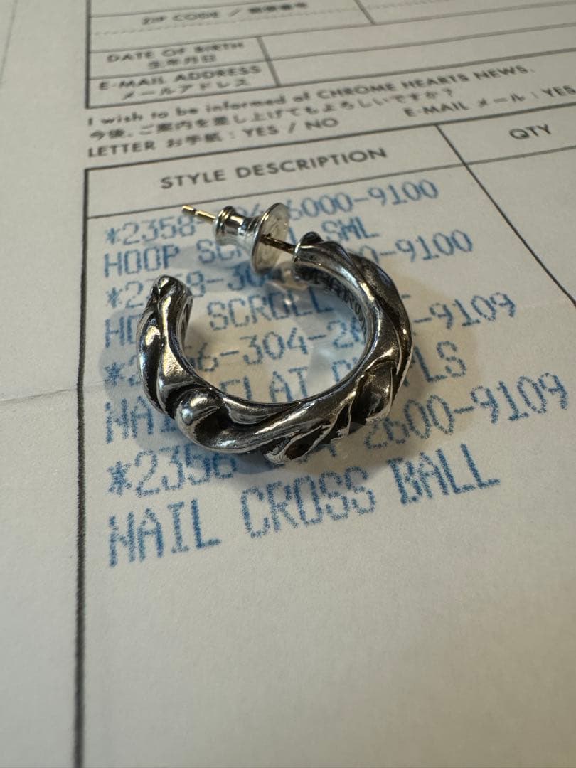 クロムハーツ　ピアス④