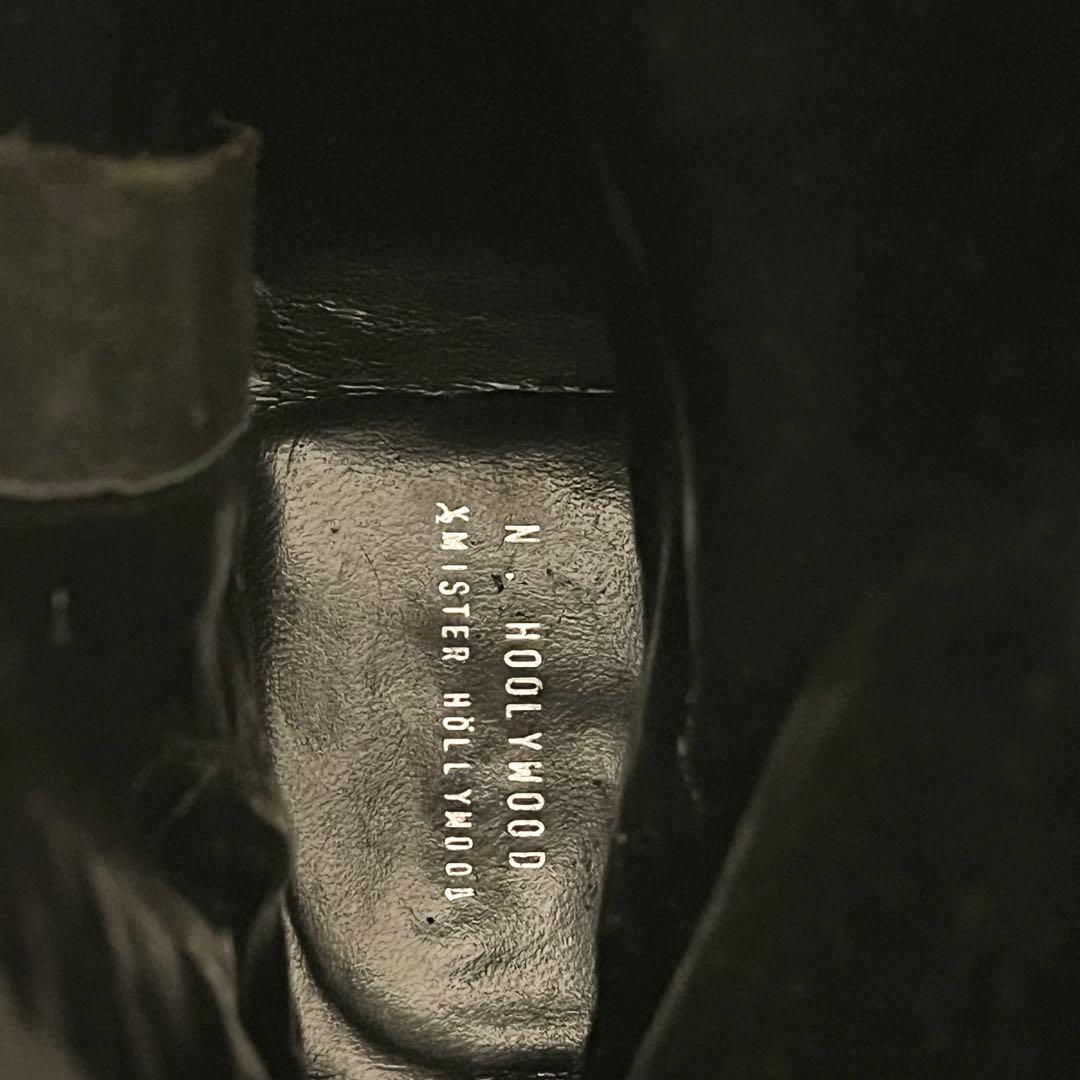 未使用級✨N.HOOLYWOOD ウエスタンブーツ　サイドジップ　ブラック