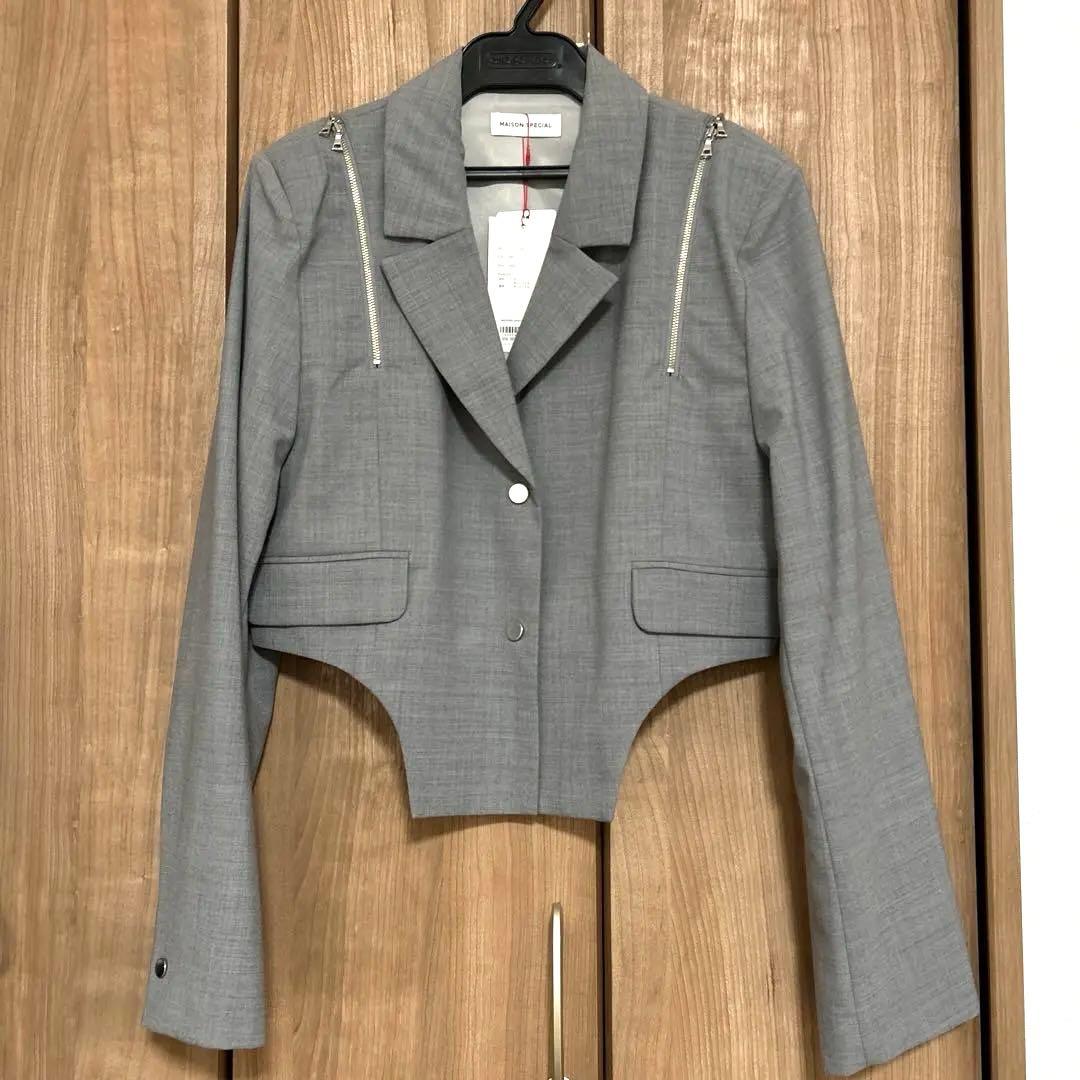 スラッシュジップジャケット【MAISON SPECIAL/メゾンスペシャル】