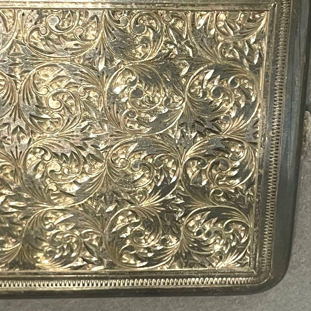 【F】銀製 SILVER シルバー シガレットケース タバコケース ヴィンテージ